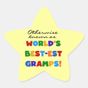Otherwise Known as Best-est Gramps Star Sticker