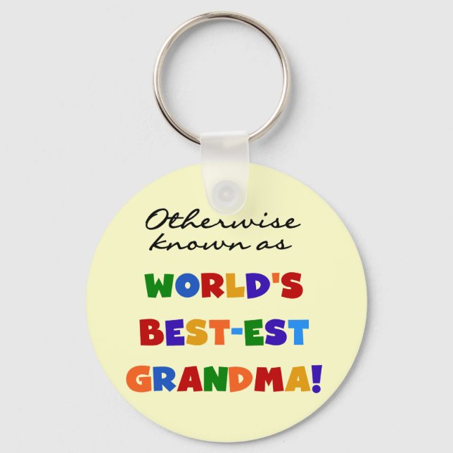 Otherwise Known as Best-est Grandma Gifts Key Ring (Front)
