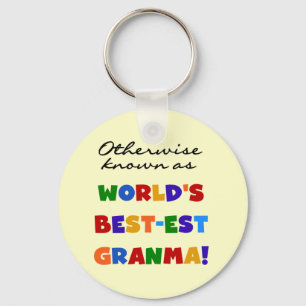 Otherwise Known as Best-est Granma Gifts Key Ring