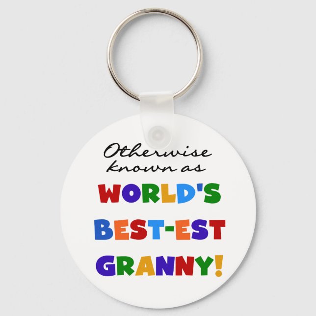 Otherwise Known as Best-est Granny Gifts Key Ring (Front)