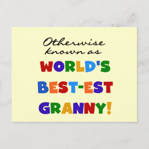Otherwise Known as Best-est Granny Gifts Postcard
