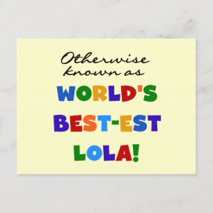 Otherwise Known as Best-est Lola Gifts Postcard