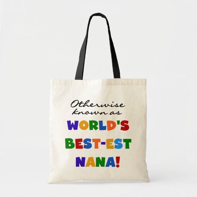 Otherwise Known as Best-est Nana Tshirts Tote Bag (Front)