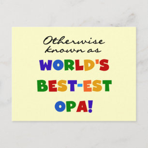 Otherwise Known as Best Opa T-shirts and Gifts Postcard