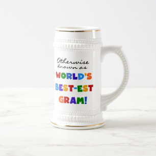Otherwise Known as World's Best-est Gram Gifts Beer Stein