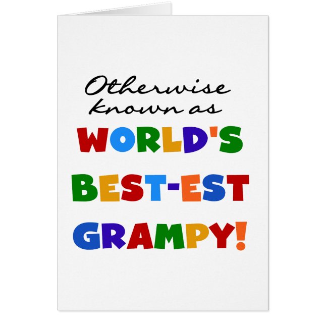 Otherwise Known as World's Best-est Grampy Gifts (Front)