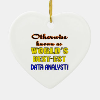 Otherwise known as world's bestest Data analyst Ceramic Tree Decoration