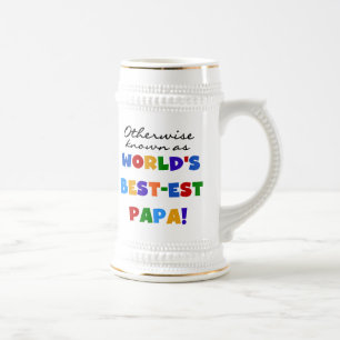 Otherwise Known Best-est Papa Tshirts and Gifts Beer Stein