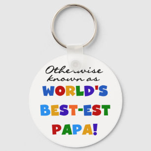 Otherwise Known Best-est Papa Tshirts and Gifts Key Ring