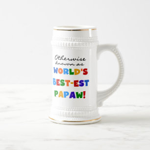 Otherwise Known Best-est Papaw T-shirts and Gifts Beer Stein