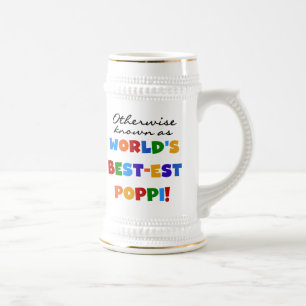 Otherwise Known Best-est Poppi T-shirts and Gifts Beer Stein