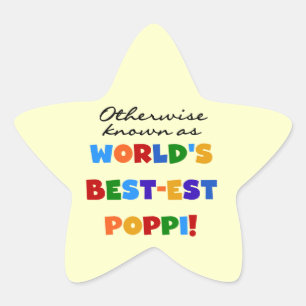Otherwise Known Best-est Poppi T-shirts and Gifts Star Sticker