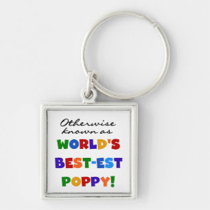 Otherwise Known Best-est Poppy Tshirts and Gifts Key Ring