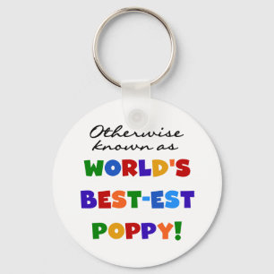 Otherwise Known Best-est Poppy Tshirts and Gifts Key Ring