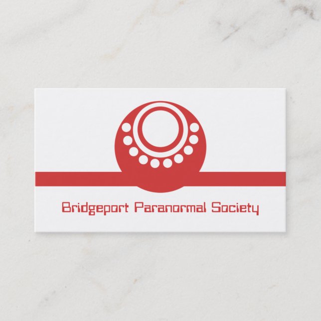 Otherworldly Business Card, Red Card (Front)