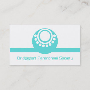 Otherworldly Business Card, Turquoise Card