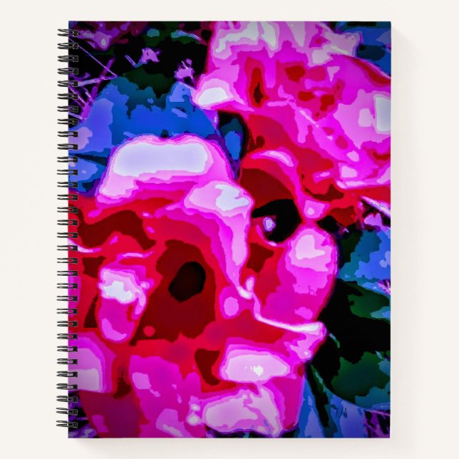 Otherworldly floral theme notebook (Front)