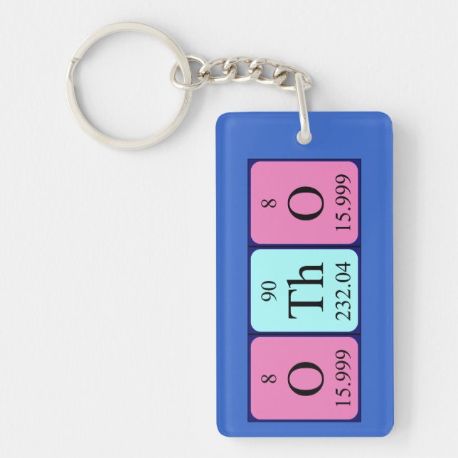 Otho periodic table name keyring (Front)