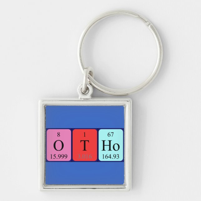 Otho periodic table name keyring (Front)