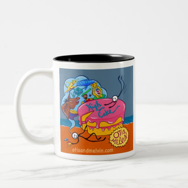 Otis and Melvin High on Cake Coffee Mug (Left)