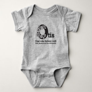 Otis boys name and meaning time cogs baby bodysuit