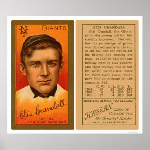 Otis Crandall Giants Baseball 1911 Poster
