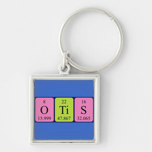 Otis periodic table name keyring (Front)