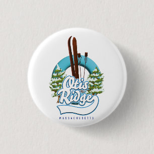 Otis Ridge Massachusetts ski logo 3 Cm Round Badge