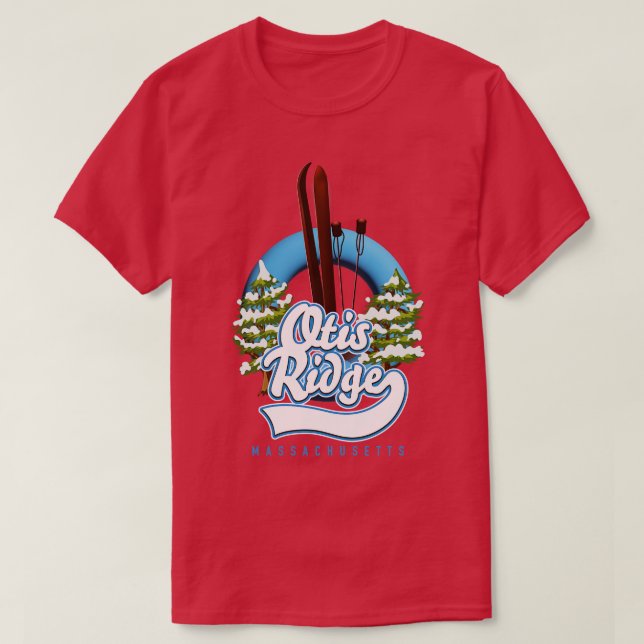 Otis Ridge Massachusetts ski T-Shirt (Design Front)