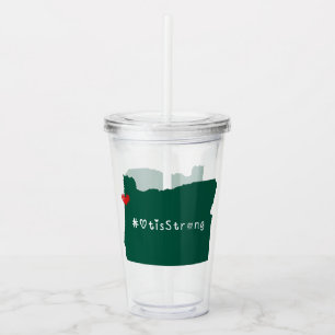 Otis Strong Heart Green Acrylic Tumbler