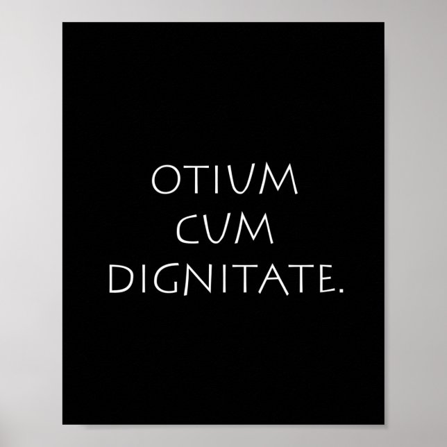 Otium cum dignitate poster (Front)