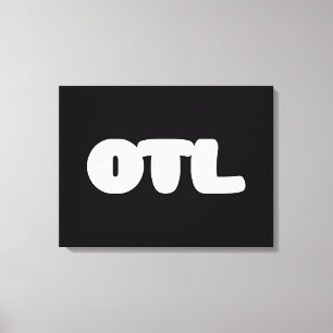 OTL Emoticon ~ Korean Slang Canvas Print