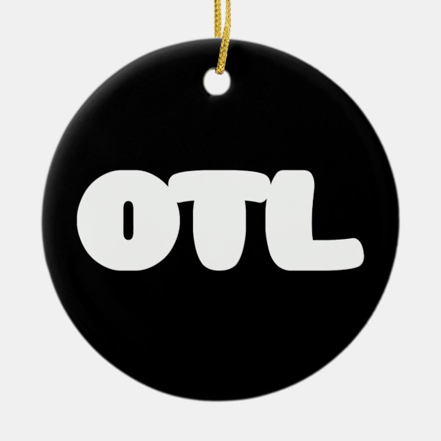 OTL Emoticon ~ Korean Slang Ceramic Tree Decoration (Front)