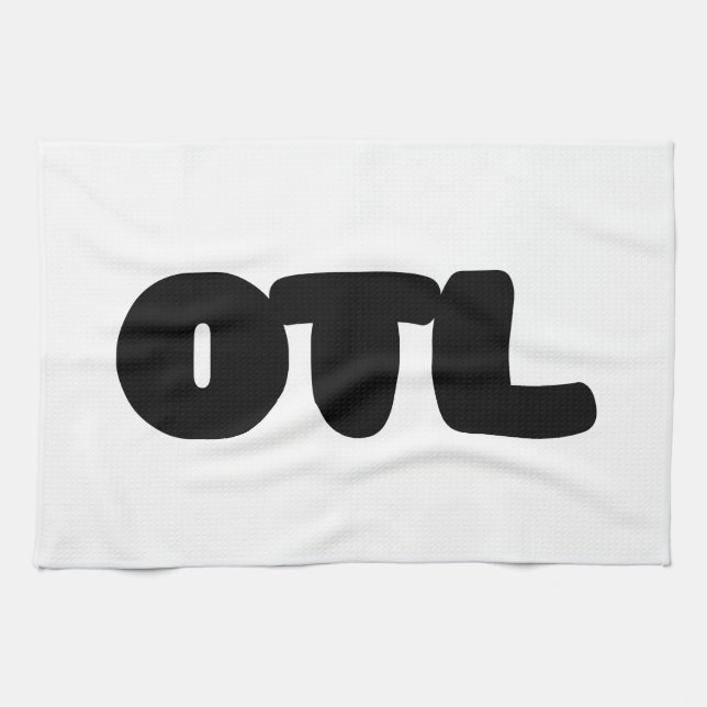 OTL Emoticon ~ Korean Slang Tea Towel (Horizontal)