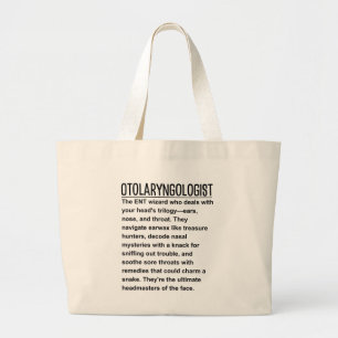 Otolaryngologist  large tote bag