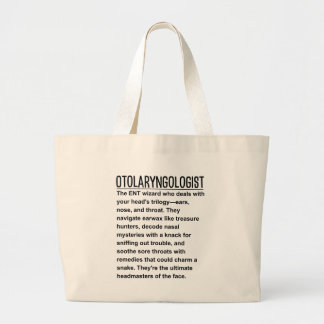 Otolaryngologist large tote bag