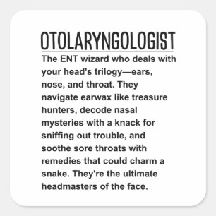 Otolaryngologist  square sticker
