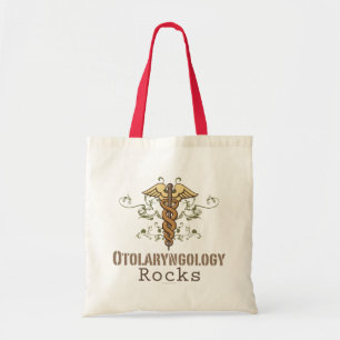 Otolaryngology Rocks Caduceus Tote Bag