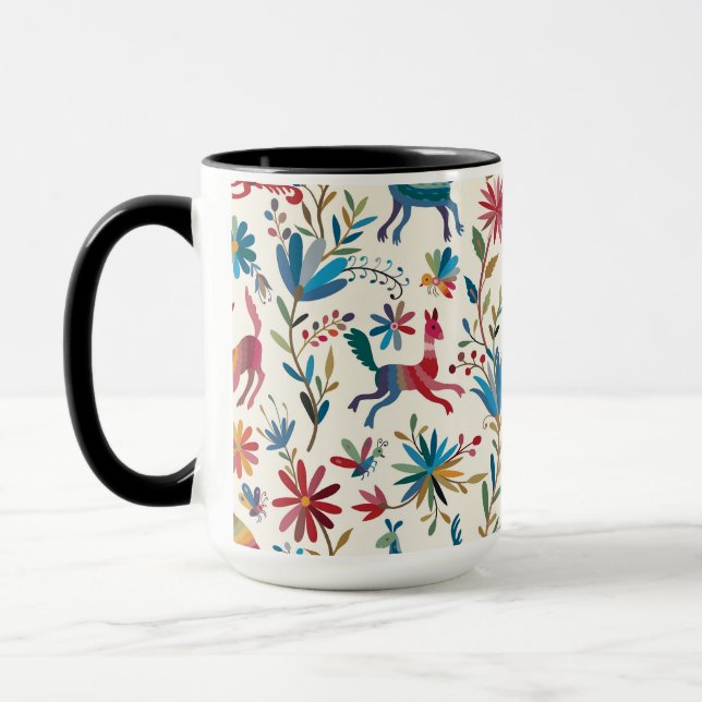 Otomi Inspired Design Mug (Left)