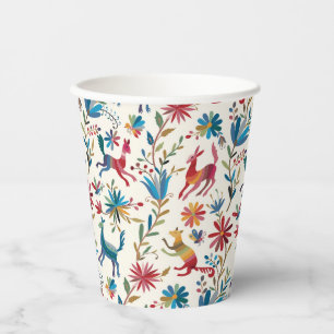 Otomi Inspired Design Paper Cups