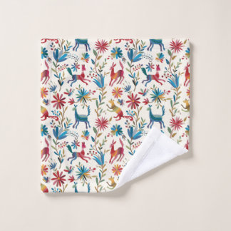 Otomi Inspired Design Wash Cloth