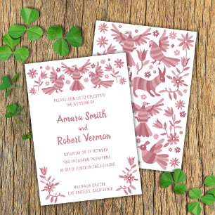 Otomi, MEXICA, PINK, FLOWERS, BIRDS Announcement