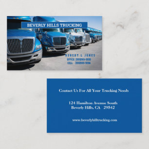 OTR Blue Truckers Business Card