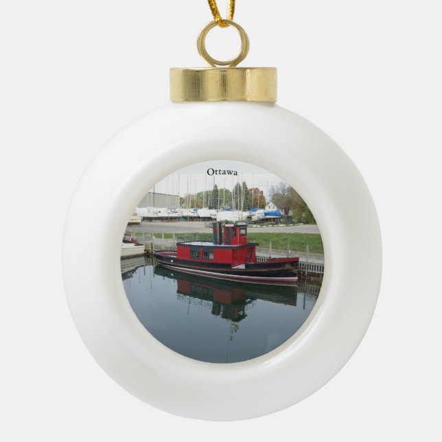 Ottawa ball or snowflake ornament (Front)