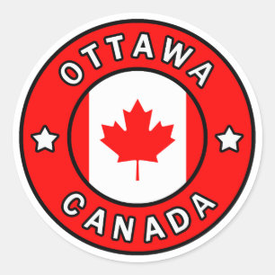 Ottawa Canada Classic Round Sticker