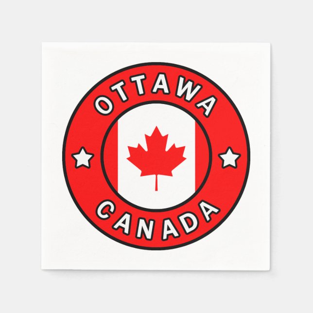 Ottawa Canada Napkin (Front)