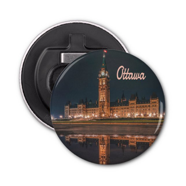 Ottawa Canada Ontario Parliament Hill Bottle Opener (Front)