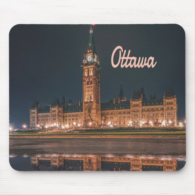 Ottawa Canada Ontario Parliament Hill Mouse Pad (Front)