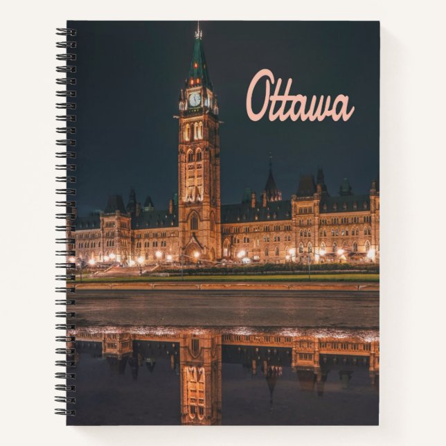 Ottawa Canada Ontario Parliament Hill Notebook (Front)