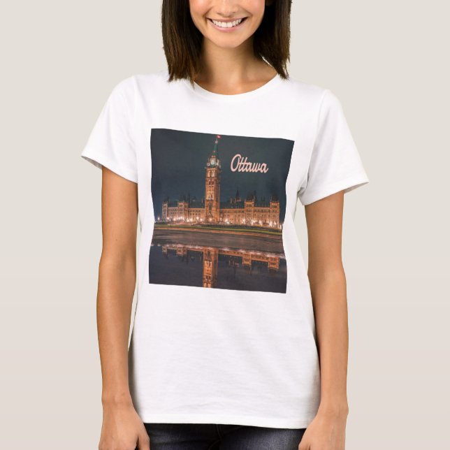 Ottawa Canada Ontario Parliament Hill T-Shirt (Front)